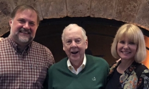 Loren Steffy, T. Boone Pickens and Chrysta Castañeda